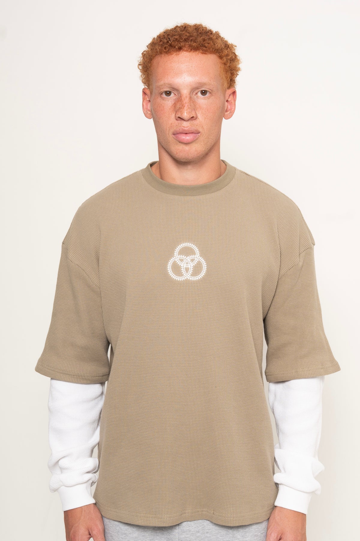 KULT3 WAFFLE T SHIRT OLIVE