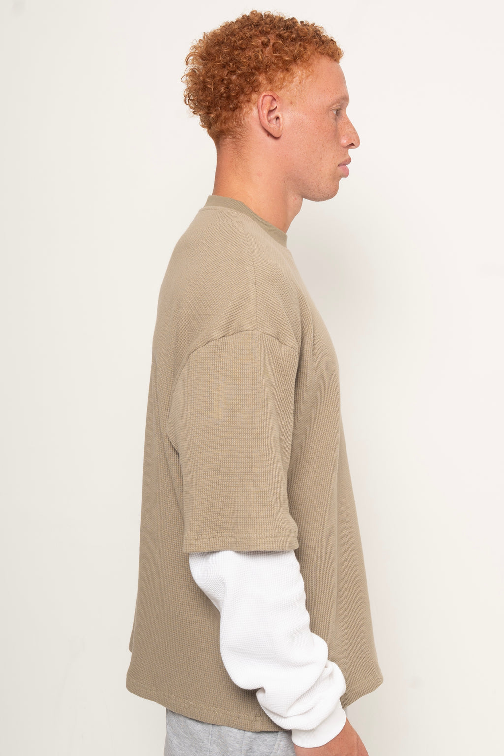 KULT3 WAFFLE T SHIRT OLIVE